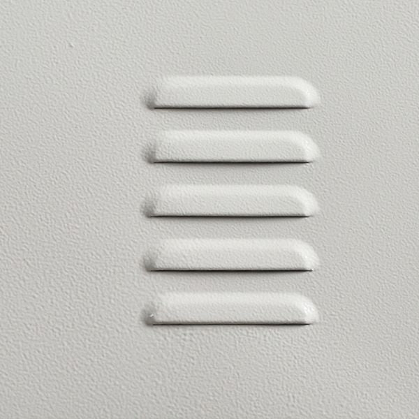 Contemporary Steel Storage Cabinet White Metal Hinged Door Cabinet