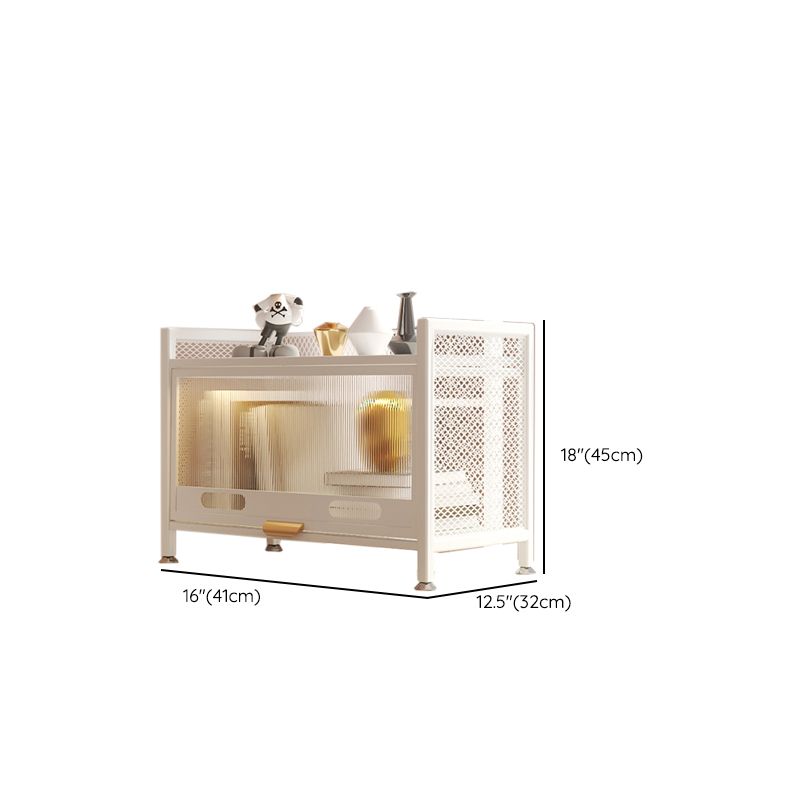 12.6" W Matte Finish Bookshelf for Living Room, Steel Standard Shelf Bookcase