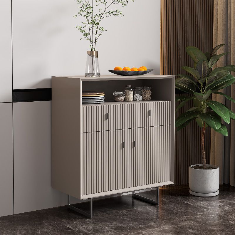 Wood Living Room Sideboard Cabinet Modern Server Cabinet with Drawer
