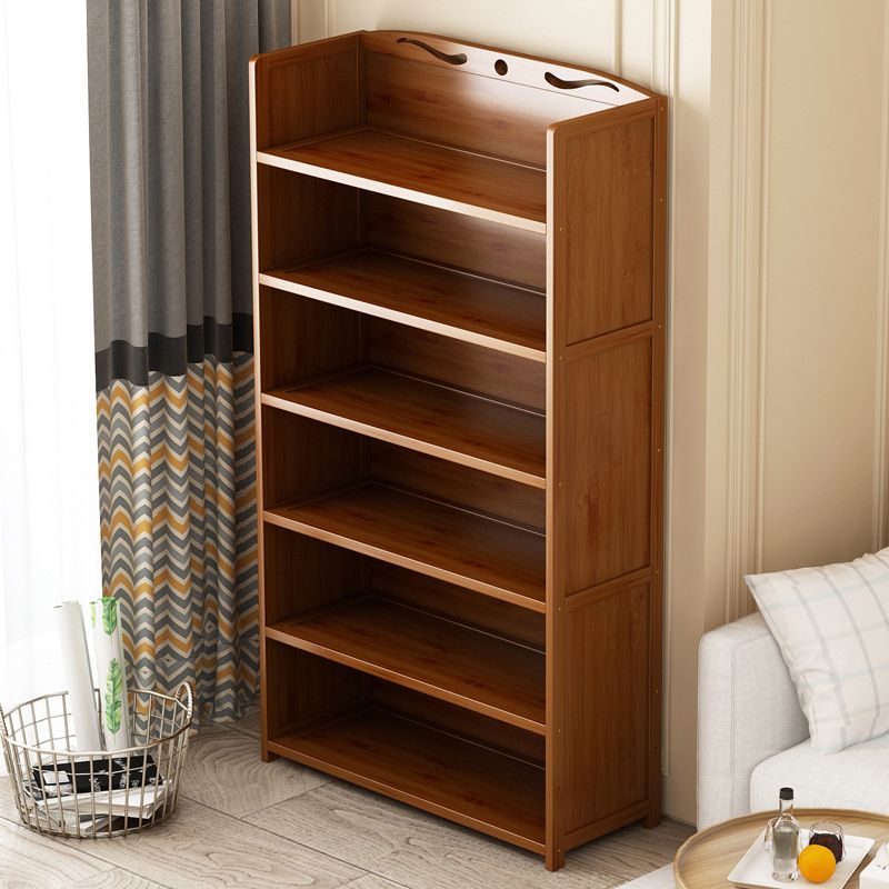 Brown Color Modern Style Bookshelf Engineer Wood Bookcase for Home
