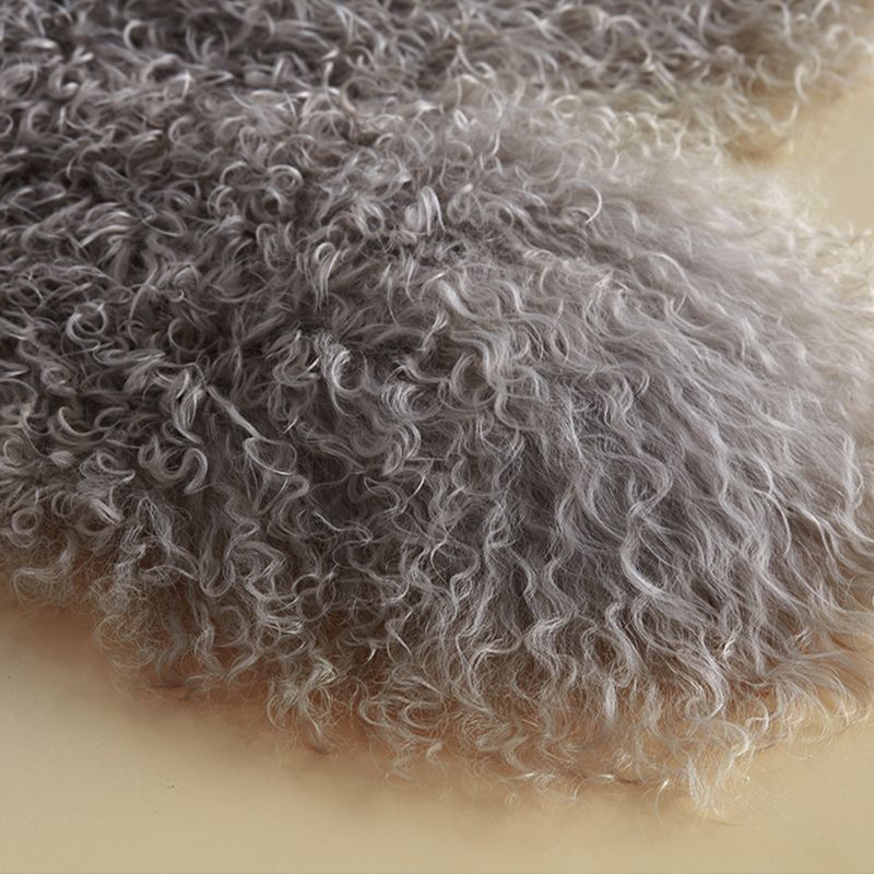 Dunkler beige lässige ruglamm wolle feste farbe teppich Haustierfreundlichkeit Easy Care Waschanlage Teppich zur Dekoration