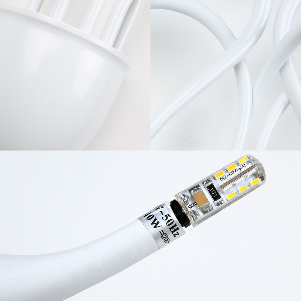 Metal Swan Wall Mount Leichte Nordik 3/5 Lichter Schwarz/weiß/weiße LED -Wandleuchten für Wohnzimmer