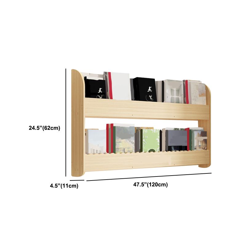 Floating Wooden Shelf Bookcase Modern & Contemporary Bookshelf