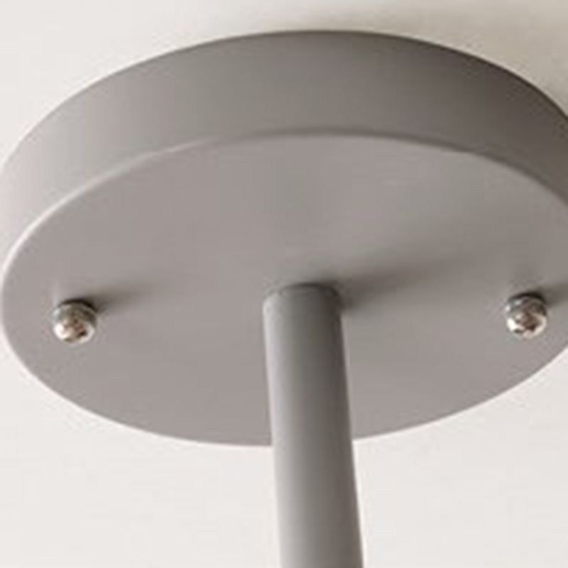 Lámpara de techo de metal de estilo colgante geométrico de múltiples luces