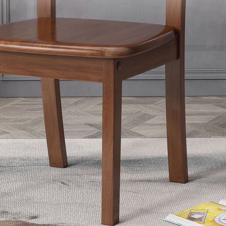 Traditional Dining Chair 16.5'' Wide Open Back Chair with 4 Legs for Home Use