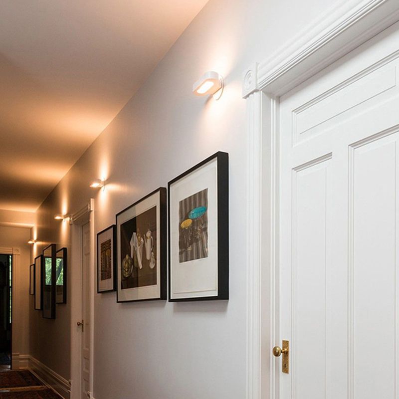 Modern Simple Aluminum Vanity Light Ellipse Shape Vanity Lamp for Shower Room