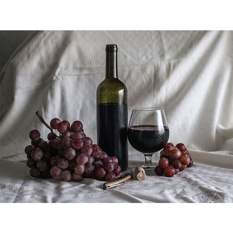 Contemporary Wine Mural Wallpaper Decorative Restaurant Wall Art, Stain Resistant