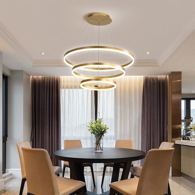 Pendre suspendant à lad la LED de style européen moderne pour salle à manger du salon