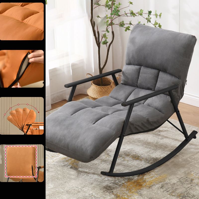 Upholstered Recliner Chair Contemporary Button-Tufted Recliner Chair