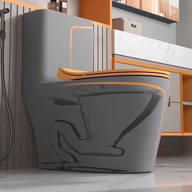 Traditional Floor Mount Toilet Bowl One-Piece Toilet with Slow Close Seat