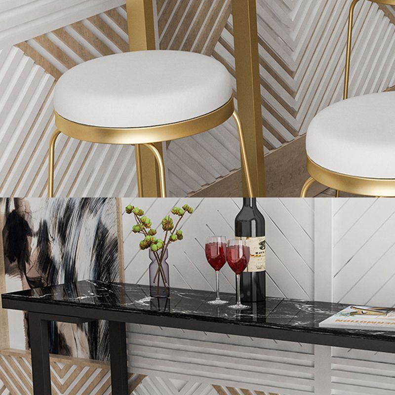 Industrial Bar-height Table Metal Base 41.3-inch Height Table for Dining Room