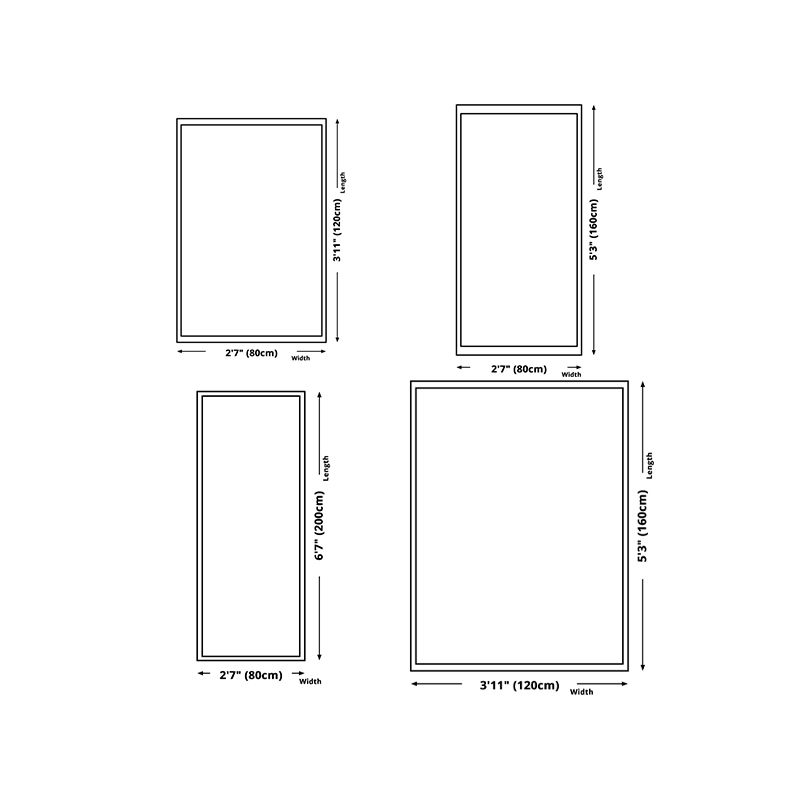 Contemporary Rug Polyester Abstract Print Carpet Stain Resistant Area Rug for Living Room