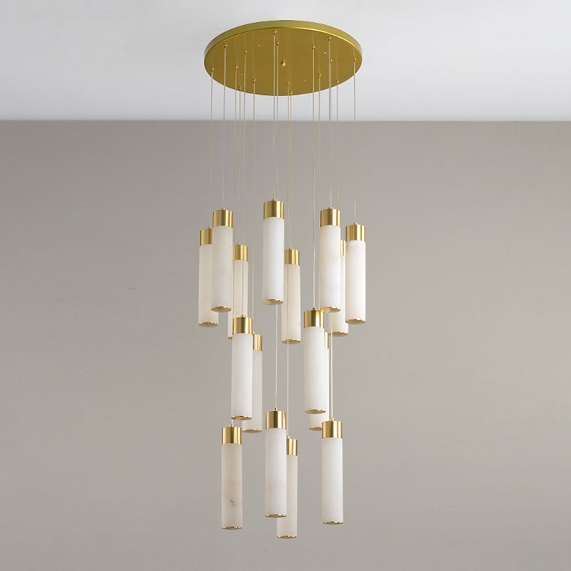 Techo de lámpara LED de mármol contemporánea para el salón de la sala de estar