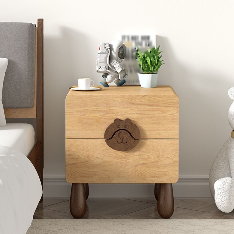 Animals Bedside Table for Nursery Solid Wood Bedside Table for Nursery