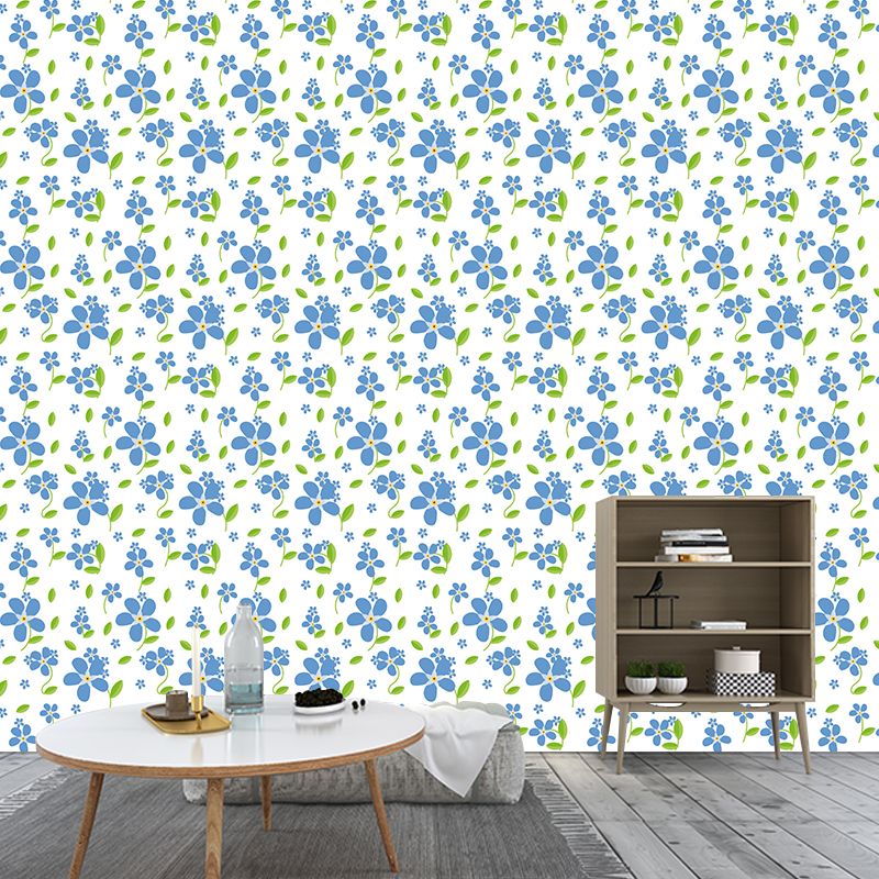 Illustration Stain Resistant Mural Plant Pattern Living Room Wall Mural