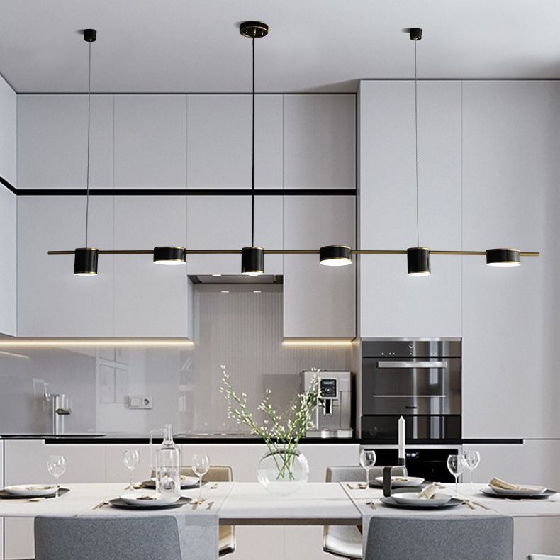 Éclairage de lustre Island Multi Light Room Island Lights Postmodern Metal LED