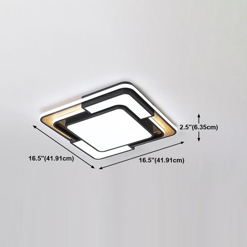 Nordic Simple Flush Ceiling Light Geometric LED Flush Mount Lighting