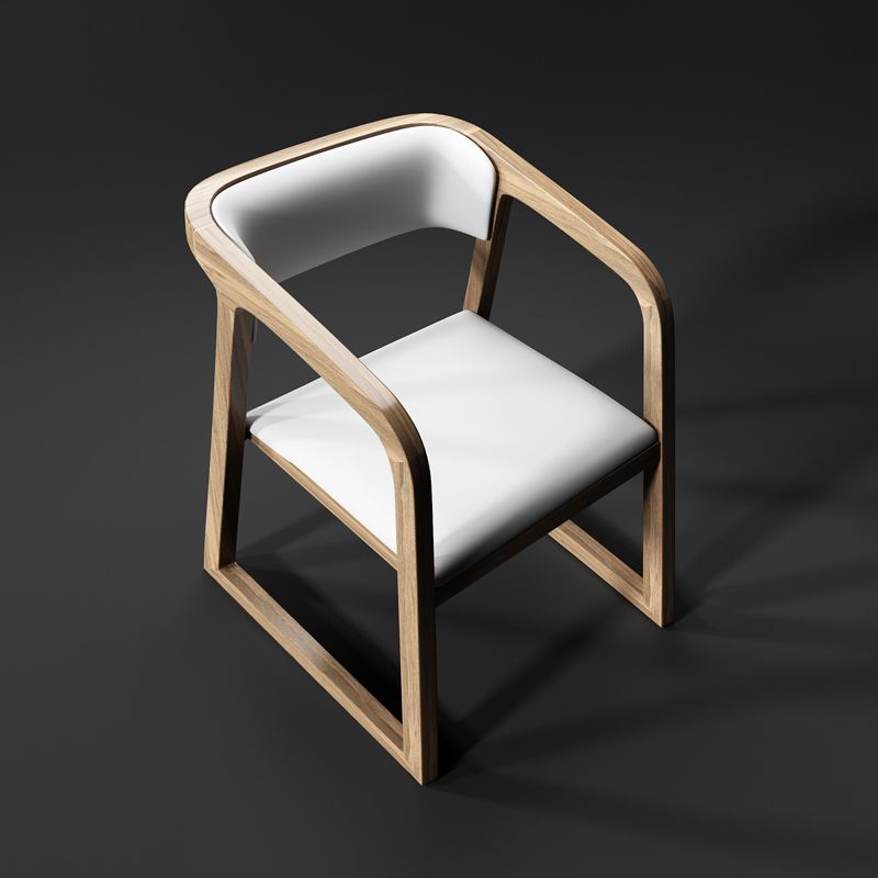 Ensemble de chaises traditionnelles en bois de frêne, cuisine, salle à manger, fauteuil à dossier ouvert