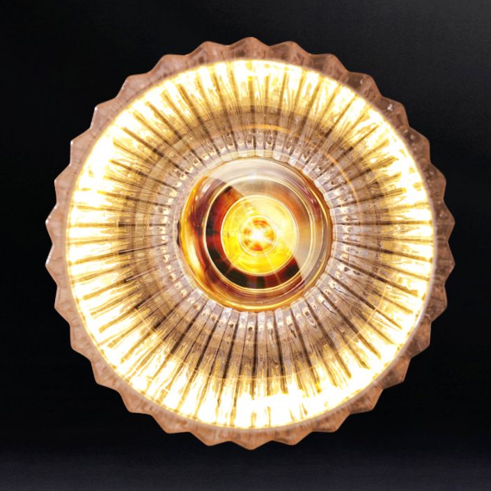 Copper de mur en forme de sablier clair