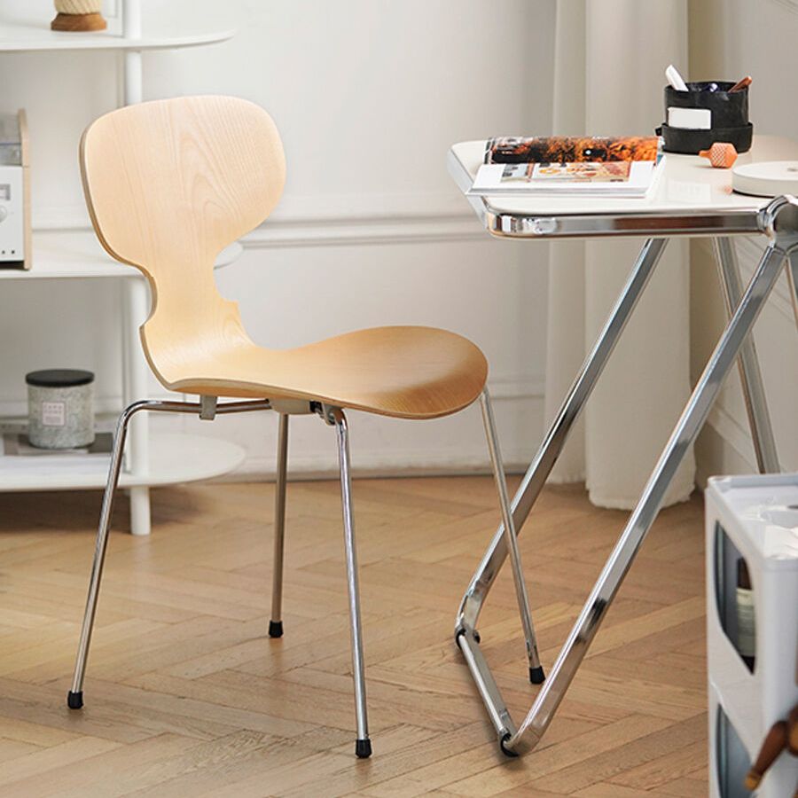 Modern Style Side Chair Wooden Indoor 19.29" Wide Dining Chair