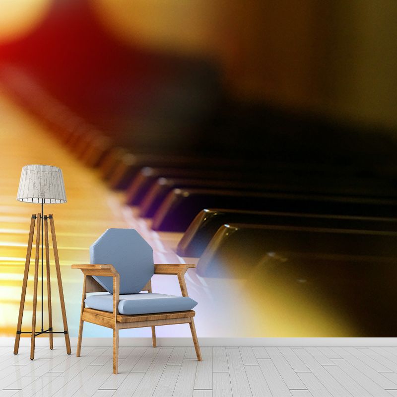 Musical Instruments Stain Resistant Wall Mural Washable Wallpaper Sitting Room Wall Mural