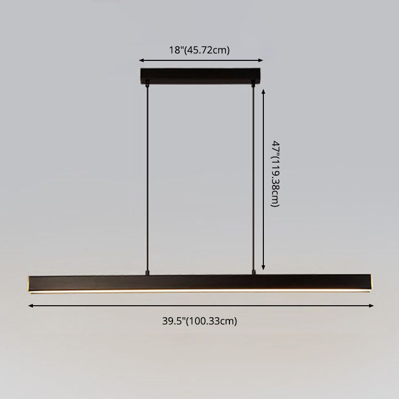 LED HORTING LED MODERNE RECTANGE LED ÉCLAIRAGE DE SIMPLICITÉ DE SIMPLICITÉ POUR BUREAU
