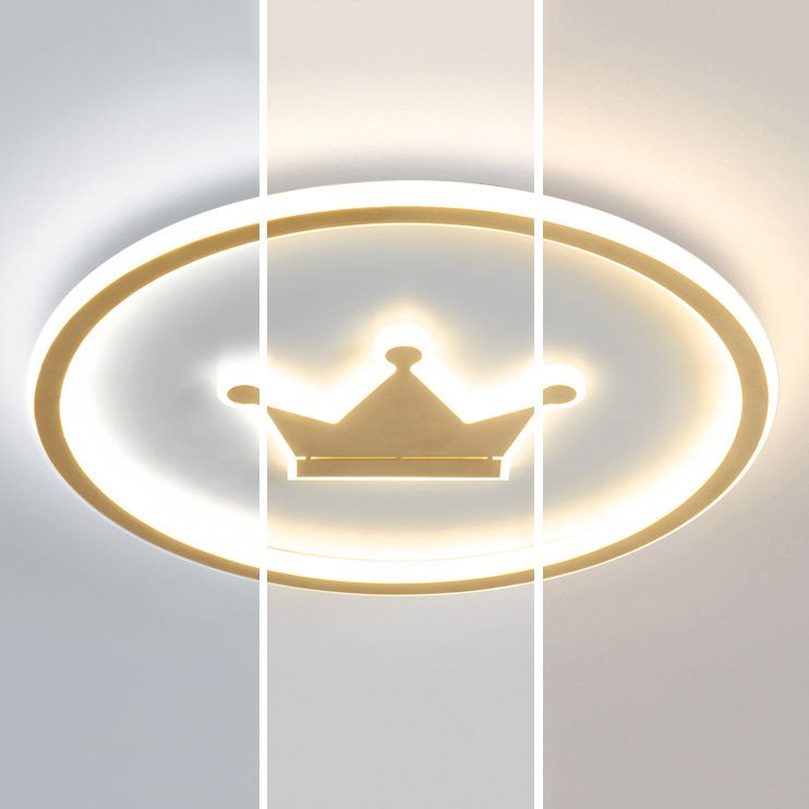 Children Ceiling Mount Light LED Ceiling Light with Acrylic Shade for Kid's Room