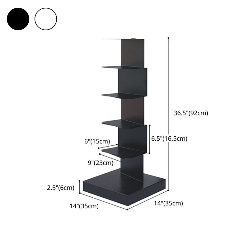 14"W Bookshelf Contemporary Style Invisible Bookcase for Office and Home