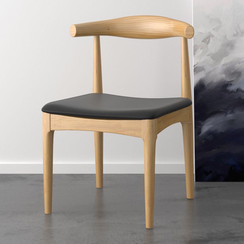 Industrial 1/4/5 Pieces Furniture Rectangle Solid Wood Dining Chairs Set in Brown