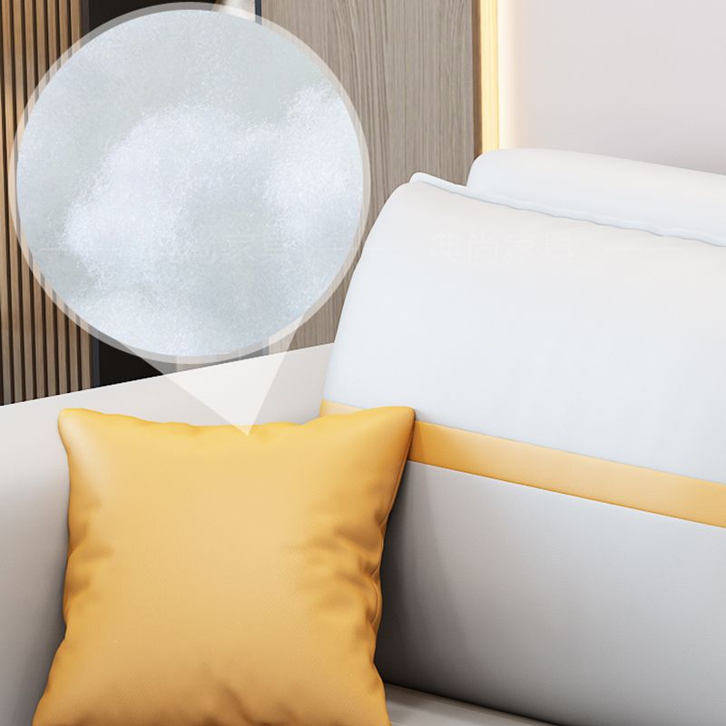 31" Wide Scandinavian Futon Sofa Bed Leather Pillow Included Futon Sleeper Sofa