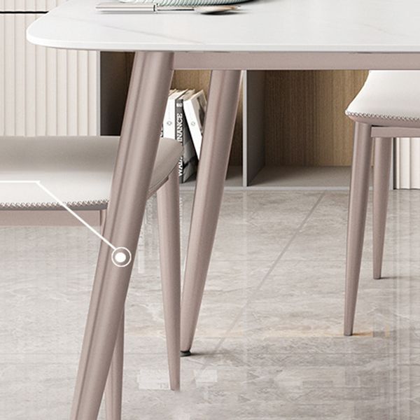 Modern Sintered Stone Dining Set Rectangle 1/2/5/7 Pieces Dining Room Table Set