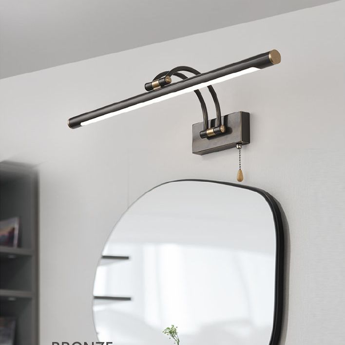 Vanité de vanité linéaire Lumière postmoderne à 1 lumière Appiculture murale pour salle de bain