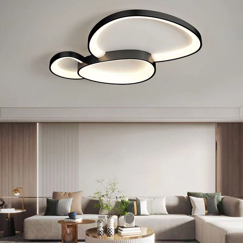 Multi Lights Ceiling Light Modern LED Ceiling Mount Light with Acrylic Shade for Bedroom