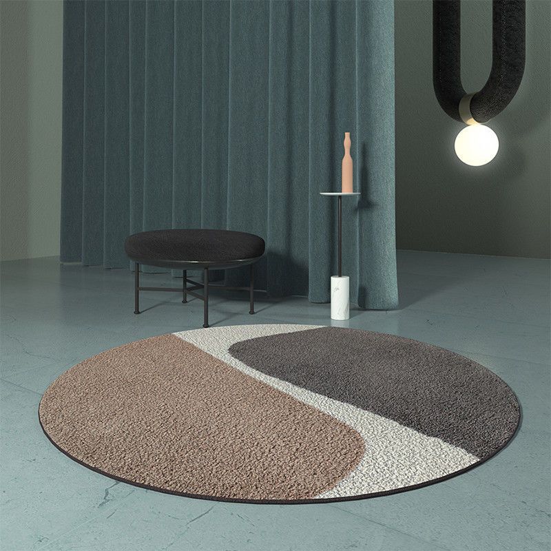 Round Area Tapijt Leisure Rug Polyester Stain Resistent Wasbaar Binnen Tapijt voor woonkamer