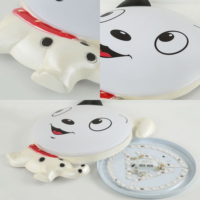 Cartoon Dog Ceiling Light Fixture Acrylic Flush Mount Ceiling Light for Kindergarten