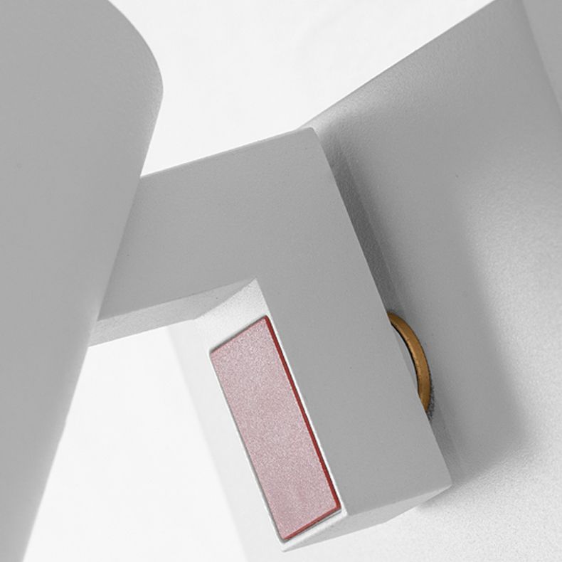 Moderner Stil Verstellbarer Zylinderwandleuchten Beleuchtung Metall 1 Leichte LED -Wandmontagelampen