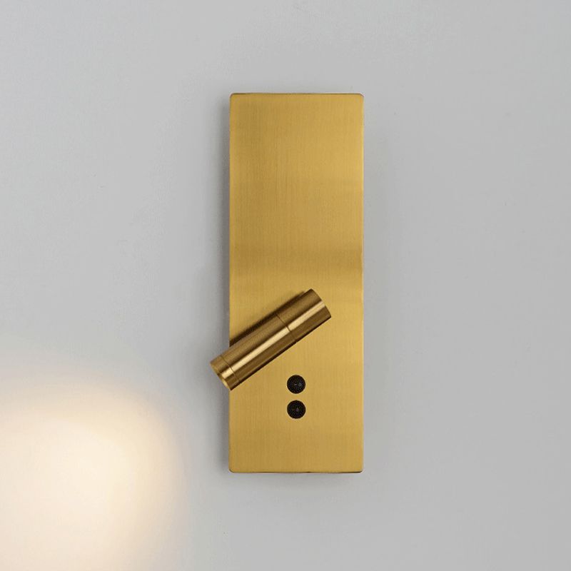 Modern Simple Iron Wall Light Rotatable Rectangle Shape Wall Lamp for Bedroom