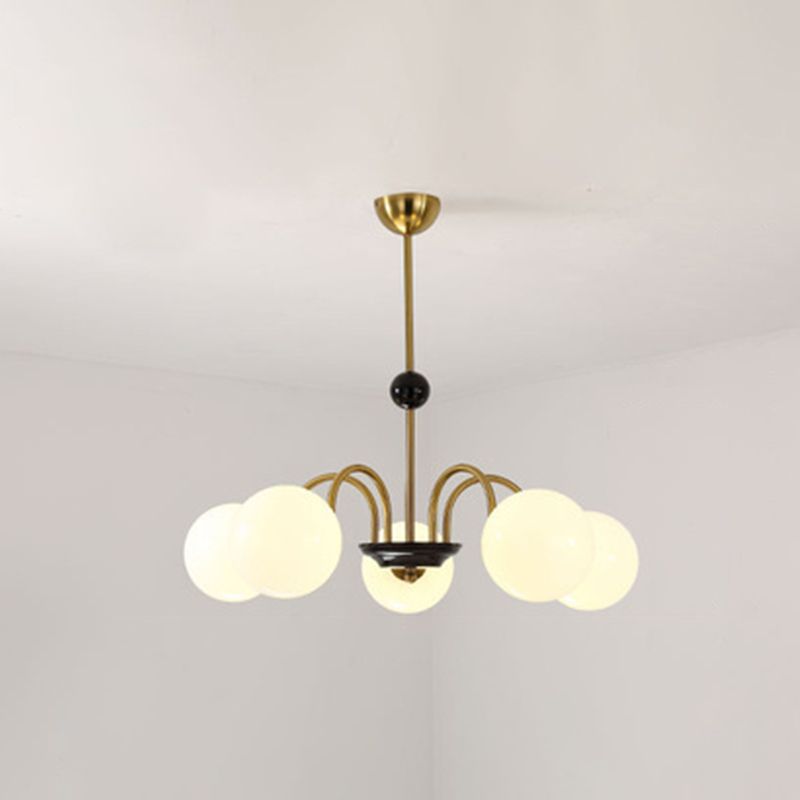 Lámpara de colgante de luz de vidrio de estilo esférico de forma moderna para comedor para comedor