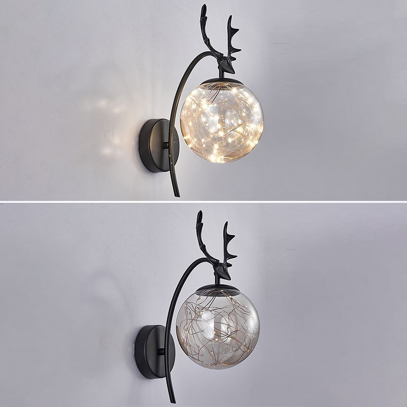 Modern Creative Creative LED LAMPAGGIO GLOGO GLOGE GLOBE DONCE PER LA CAMERA DA PAZIONI CON DEORAZIONE
