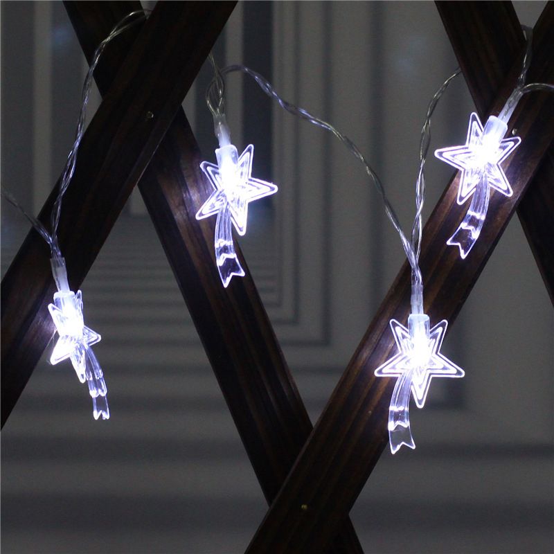 3/6m Nordic Meteor LED Party Light Clear Plastic 20/40-Head Living Room String Lighting in Warm/White/Multi Color Light