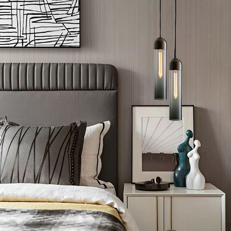 Pillenförmige Decke Pendelleuchte leichte minimalistische Gla-Pendelleuchte Leuchte