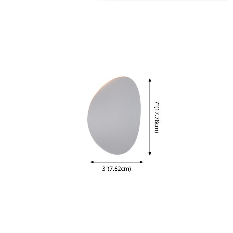 Lámpara de pared circular de aluminio de pared de pared LED minimalista moderna para espacios interiores