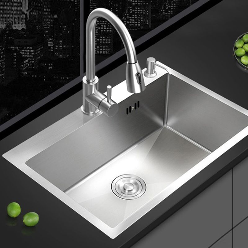Stainless Steel Kitchen Sink Rectangular Shape Kitchen Sink with Drain Assembly