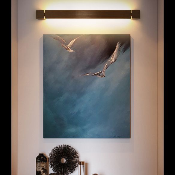 Moderno stile minimalista di vanità lineare luci di vanità in metallo illuminazione per bagno per bagno