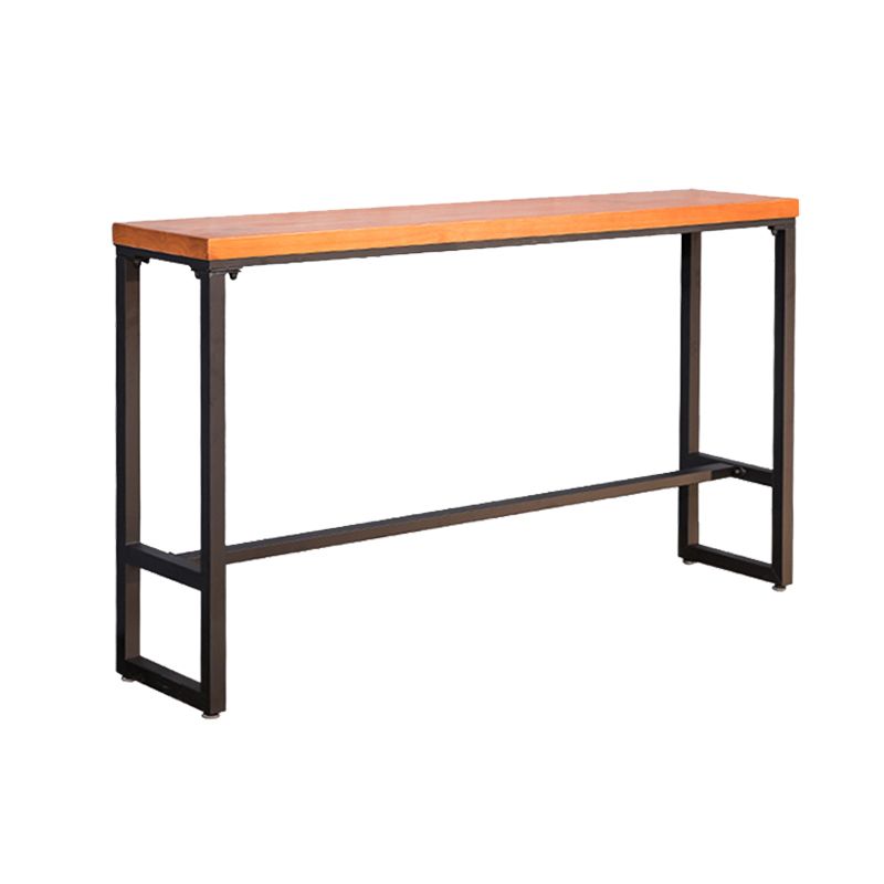 Industrial Solid Wood Bar Table Set 1/5/9 Pieces Counter Table with High Stools