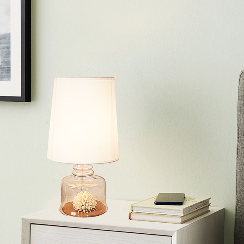 Luce pastorale del tavolo da ristorante in barilotto in tessuto pastorale a 1 tea