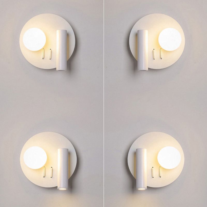 Acrylic White LED Wall Lamp in Modern Creative Style Aluminium Reading Wall Light for Bedroom