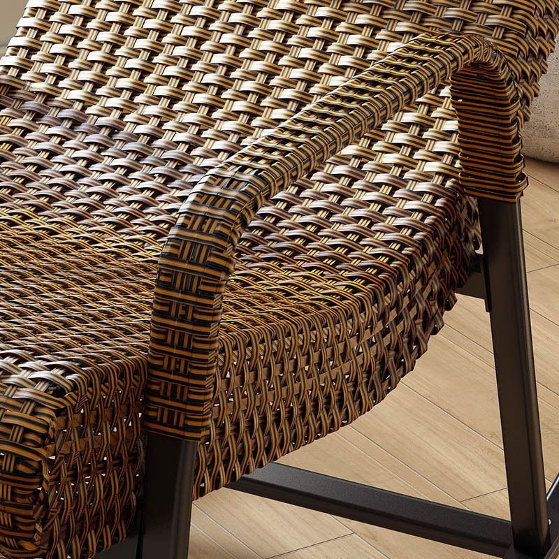 Rattan Outdoor Rocking Chair Contemporary Spindle Rocker Chair