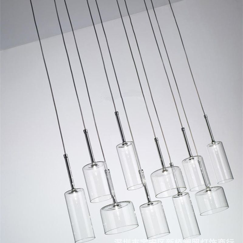 Klares Glas Deckenleuchte Ding Room Schlafzimmer 1 Licht modernes hängendes Licht