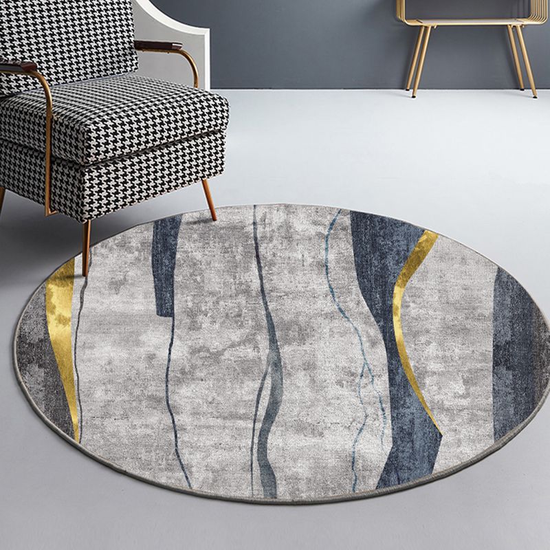 Formeel kleurblok Tapijt tapijt multi-gekleurde polystergebied Rug niet-slip huisdiervriendelijk wasbaar wasbaar binnenvleed voor salon